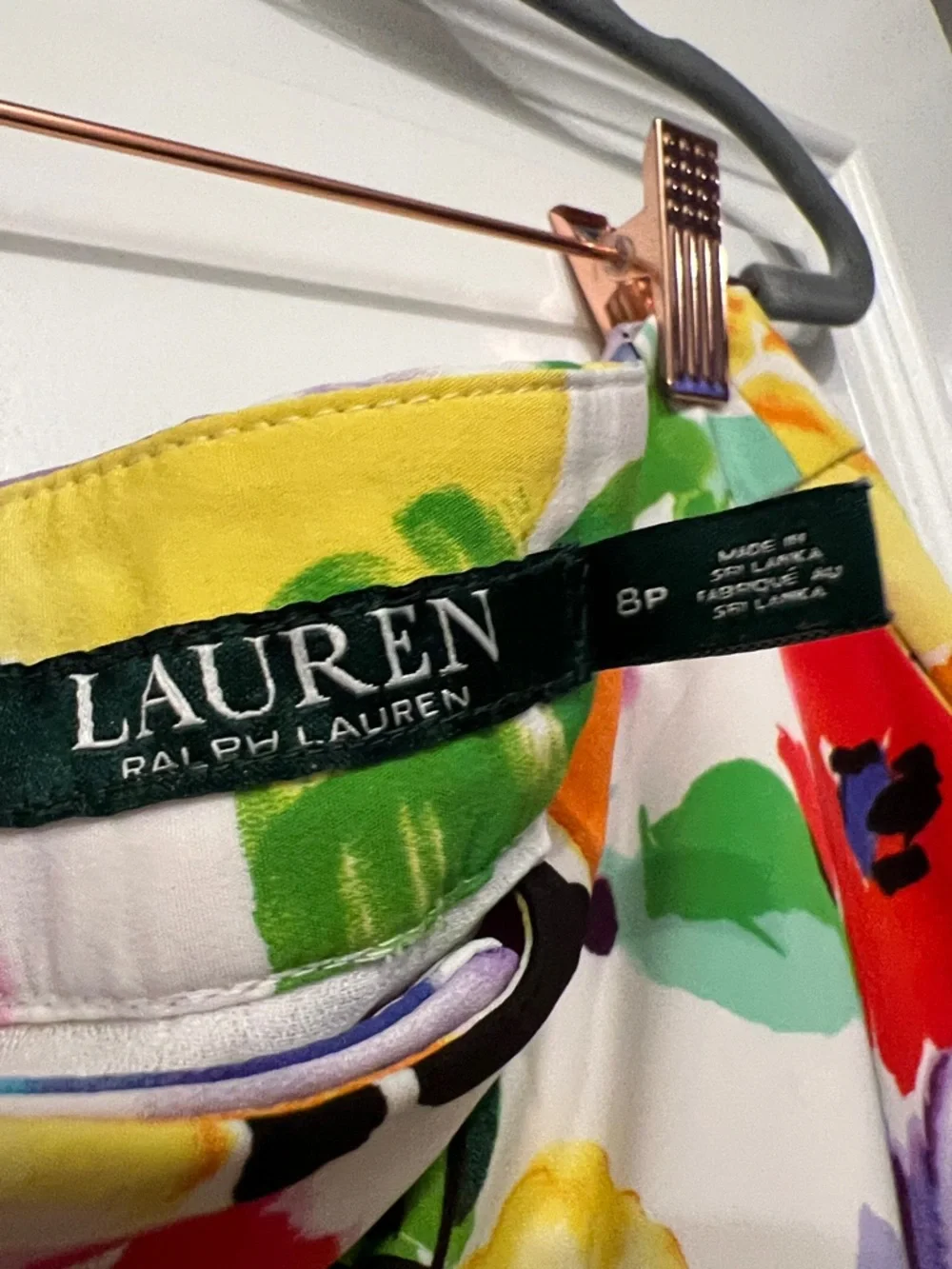 Ralph Lauren Multicolor Floral Wide-Leg Pants - White Base - Picture 2 of 11